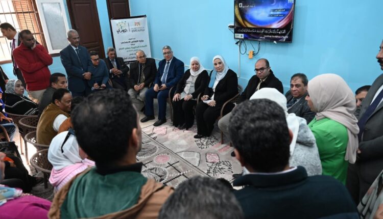 نيفين القباج وزيرة التضامن الاجتماعي مجمع دور التربية للرعاية الاجتماعية بالجيزة