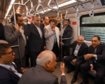 رئيس الوزراء يتفقد أعمال التشغيل التجريبي بالركاب للجزء الثالث من مترو الأنفاق
