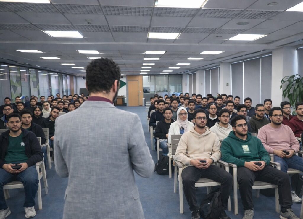 شركة RAKICT تستعرض مستقبل التدريب في الذكاء الاصطناعي لطلبة الهندسة بالقرية الذكية