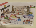 «داليا الحزاوي»: رسومات الأطفال الفلسطينيين رسالة أمل تعكس قوة الفن الإنسانية