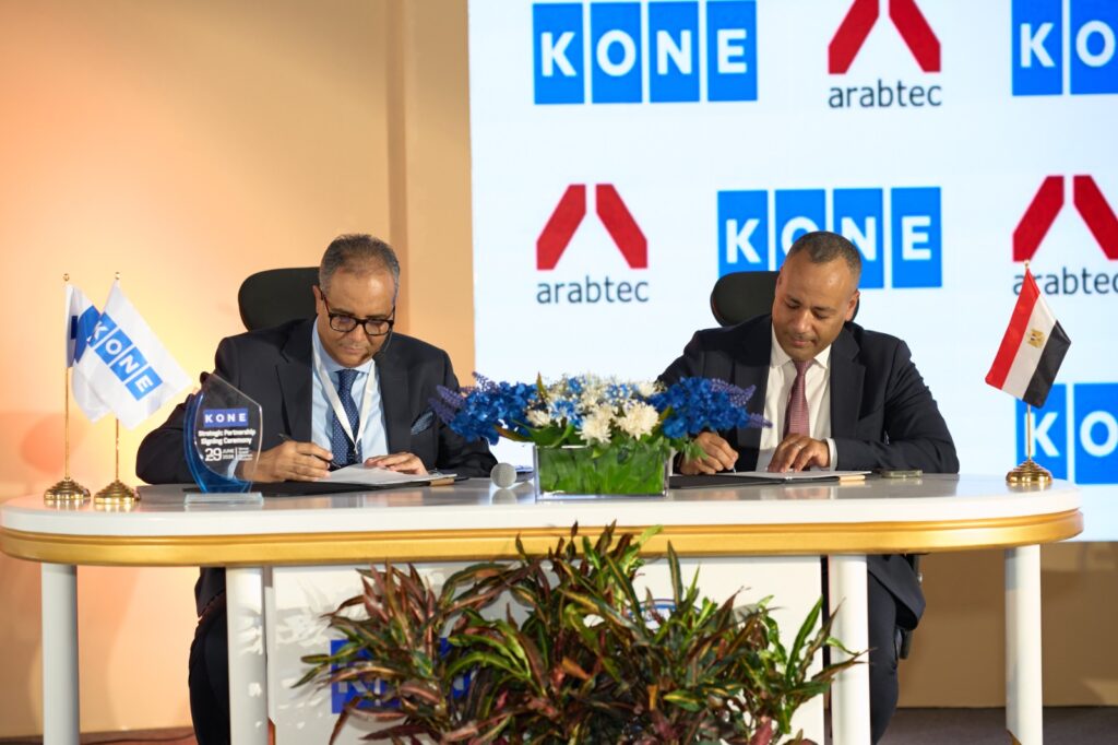 KONE مصر وأرابتك توقعان اتفاقية تعاون استراتيجية لتعزيز كفاءة المباني
